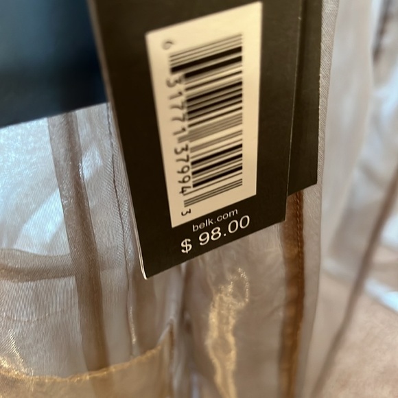 Sheer Jacket With Pockets, back Slit and belt NWT Size Large - Picture 6 of 8